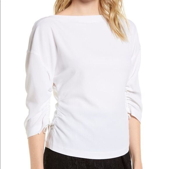 Lewit Ruched Crepe Top C4 - Picture 1 of 7